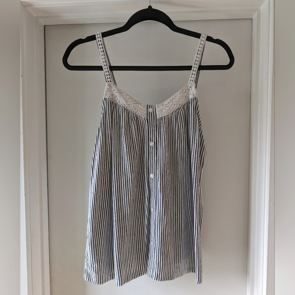 Loft outlet striped tank top